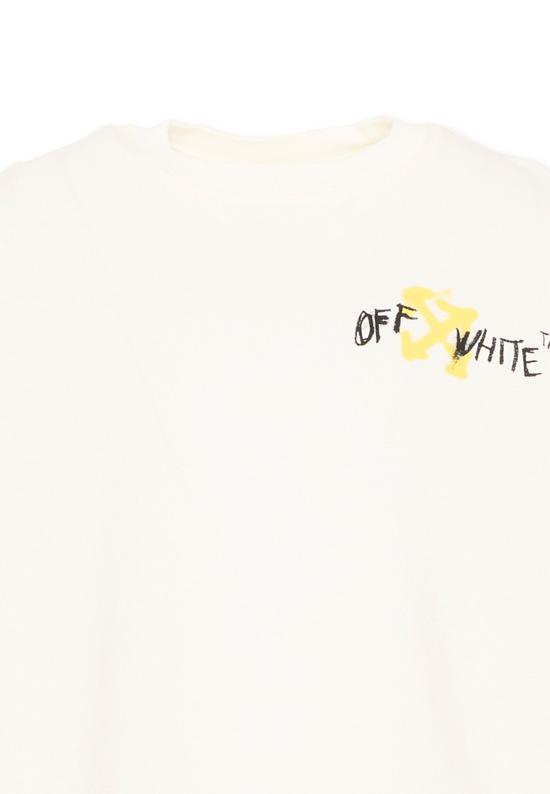 26SS [키즈] 오프화이트 티셔츠 44BAB001S26J002100 IVORY - OFF WHITE