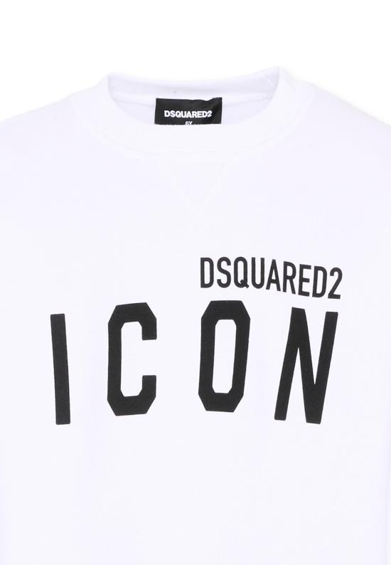 25SS [키즈] 디스퀘어드2 티셔츠 DQ2667 D0094 DQ100 WHITE - DSQUARED2