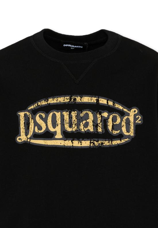 25SS [키즈] 디스퀘어드2 티셔츠 DQ2740 D0A9U DQ900 BLACK - DSQUARED2