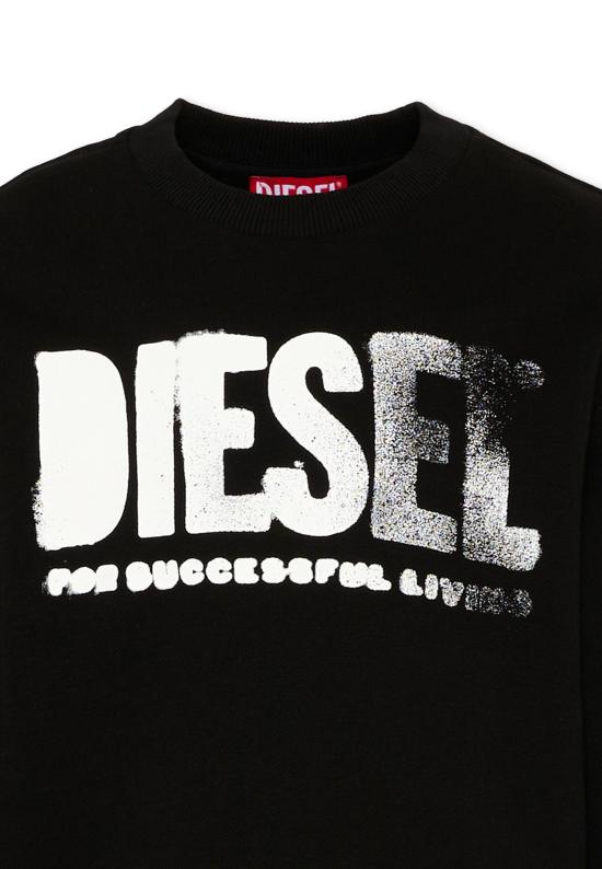 26SS [키즈] 디젤 티셔츠 J02619 0GEAD K900 BLACK - DIESEL
