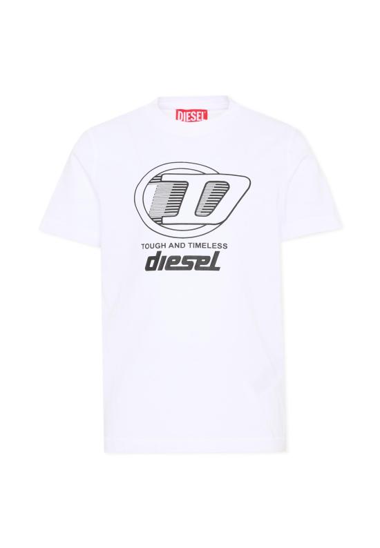 26FW [키즈] 디젤 티셔츠 J02865 KYA1M K100 WHITE