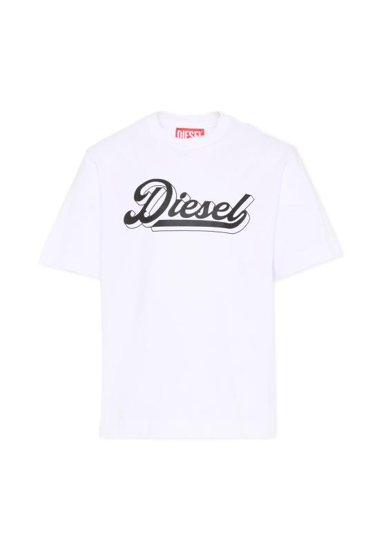 26FW [키즈] 디젤 티셔츠 J02869 KYA1M K100 WHITE