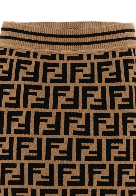 26FW [키즈] 펜디 스커트 JFG070 AEYD F15B6 BROWN - FENDI