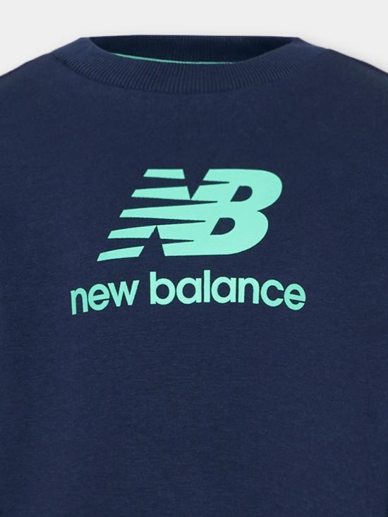 26SS [키즈] 뉴발란스 트레이닝 웨어 YS61O845 NNY BLUE - NEW BALANCE