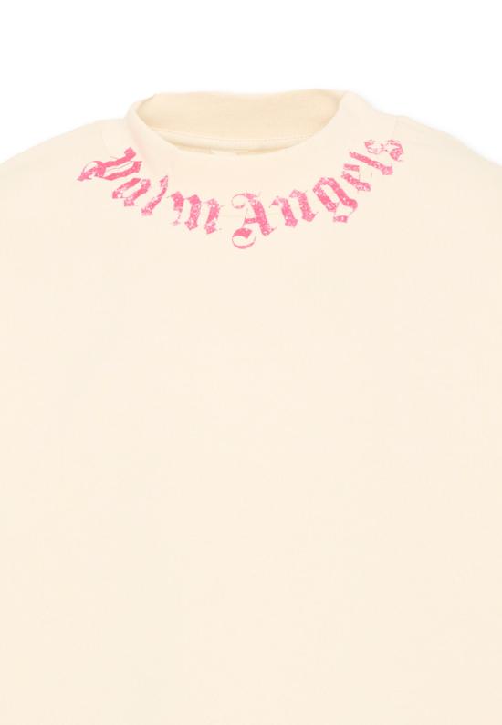 26SS [키즈] 팜앤젤스 티셔츠 PGBA013S26FLE004 002 IVORY - PALM ANGELS