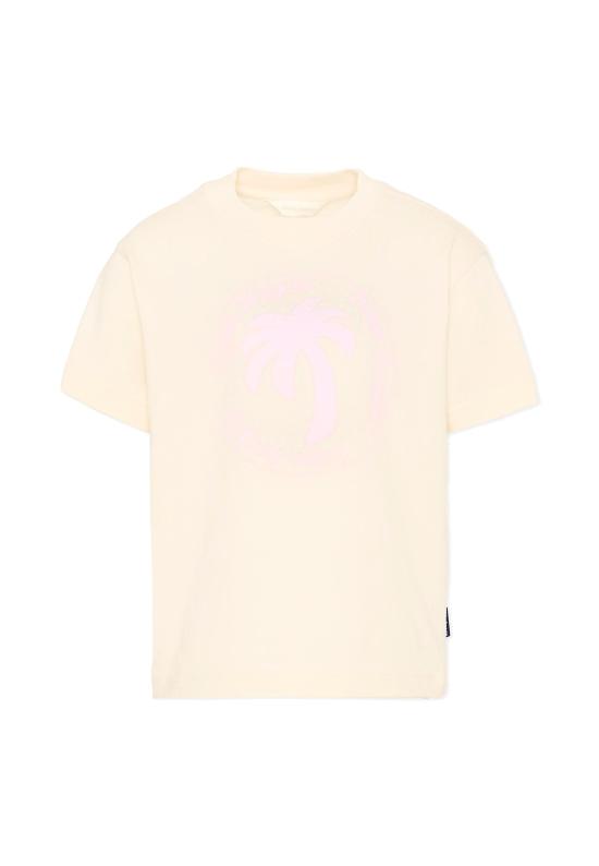 26SS [키즈] 팜앤젤스 티셔츠 PGAA002S26JER004 002 IVORY - PALM ANGELS