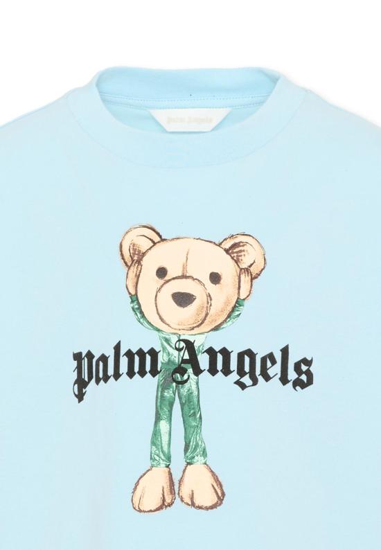26SS [키즈] 팜앤젤스 티셔츠 PBAA002S26JER004 960 LIGHT BLUE - PALM ANGELS