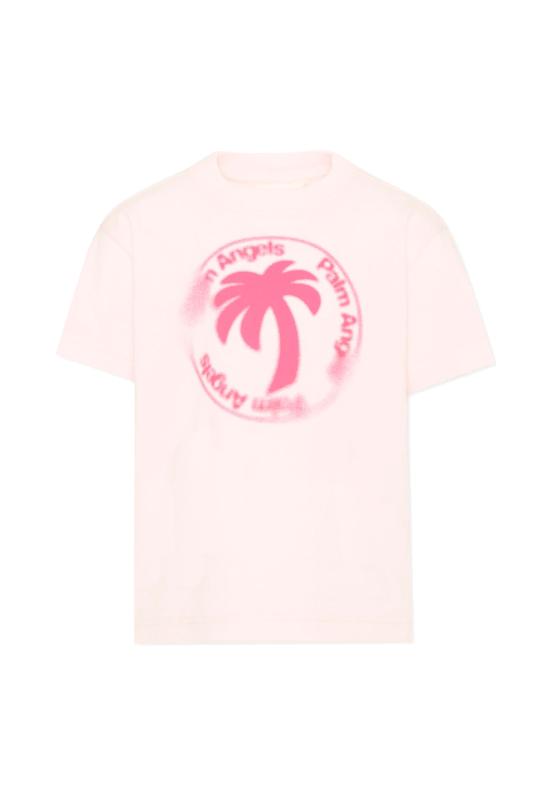 26SS [키즈] 팜앤젤스 티셔츠 PGAA002S26JER004 042 PINK - PALM ANGELS
