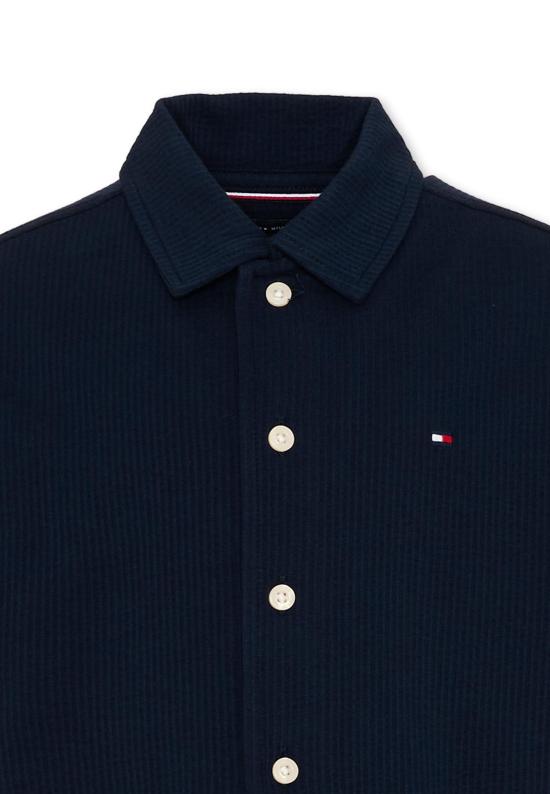 26SS [키즈] 타미힐피거 셔츠 KB0KB10408 C1G BLUE - TOMMY HILFIGER