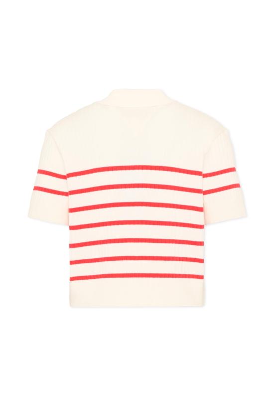 26SS [키즈] 타미힐피거 폴로 셔츠 KG0KG09379 XK3 WHITE - TOMMY HILFIGER