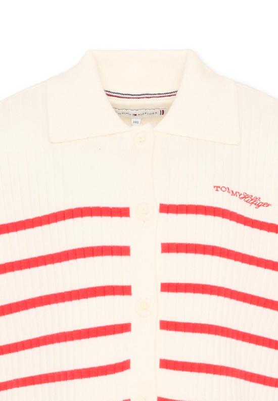 26SS [키즈] 타미힐피거 폴로 셔츠 KG0KG09379 XK3 WHITE - TOMMY HILFIGER