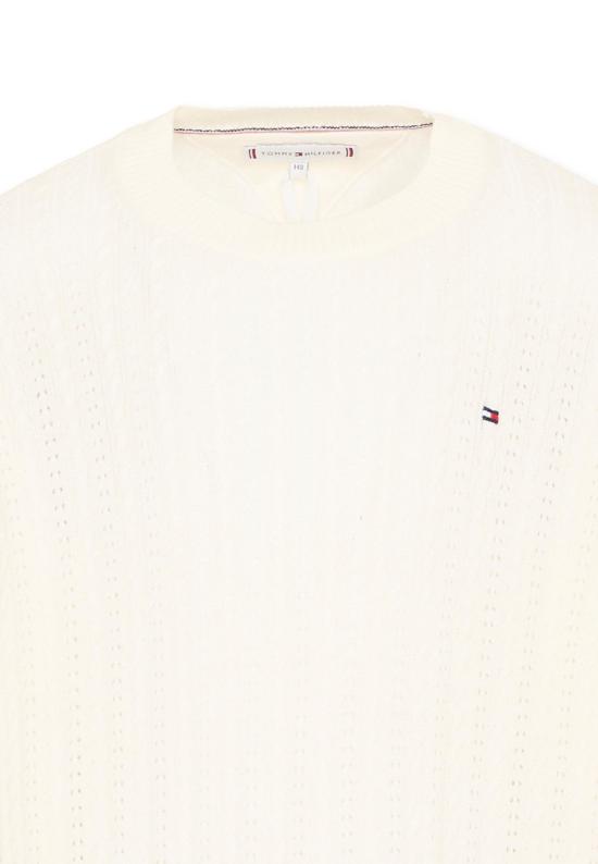 26SS [키즈] 타미힐피거 캐시미어 니트 KG0KG09223 YA8 IVORY - TOMMY HILFIGER