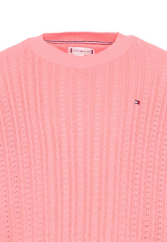 26SS [키즈] 타미힐피거 캐시미어 니트 KG0KG09223 TIE PINK - TOMMY HILFIGER