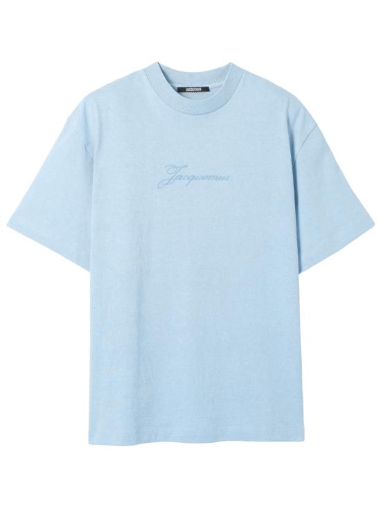 26SS 자크뮈스 피그멘토 코튼 티셔츠 TSM00631AJ00045 330 BLUE