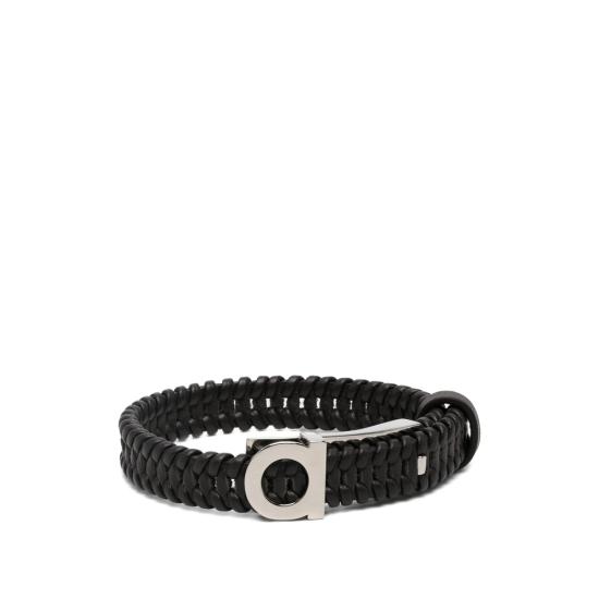 26FW 살바토레 페라가모 브레이슬릿 770425 0796113 TMORO BLACK SILVER
