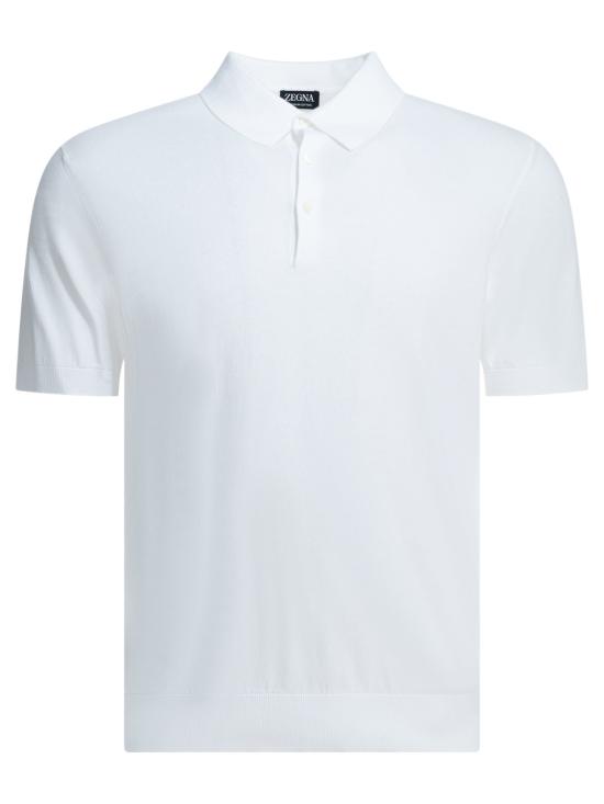 26SS 에르메네질도제냐 폴로 티셔츠 E8C90A7C32N01 White