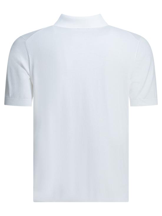 26SS 에르메네질도제냐 폴로 티셔츠 E8C90A7C32N01 White - ERMENEGILDO ZEGNA