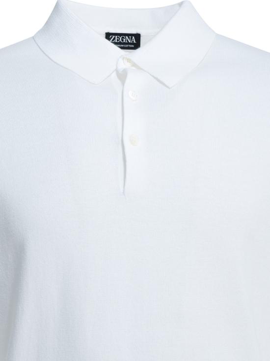 26SS 에르메네질도제냐 폴로 티셔츠 E8C90A7C32N01 White - ERMENEGILDO ZEGNA