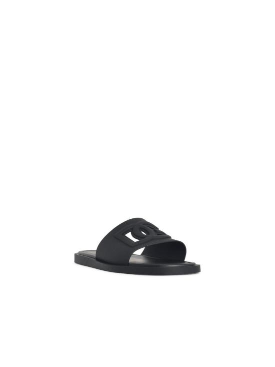26FW 돌체앤가바나 러버 비치웨어 슬리퍼 CS2215 AN99480999 Black - DOLCE & GABBANA