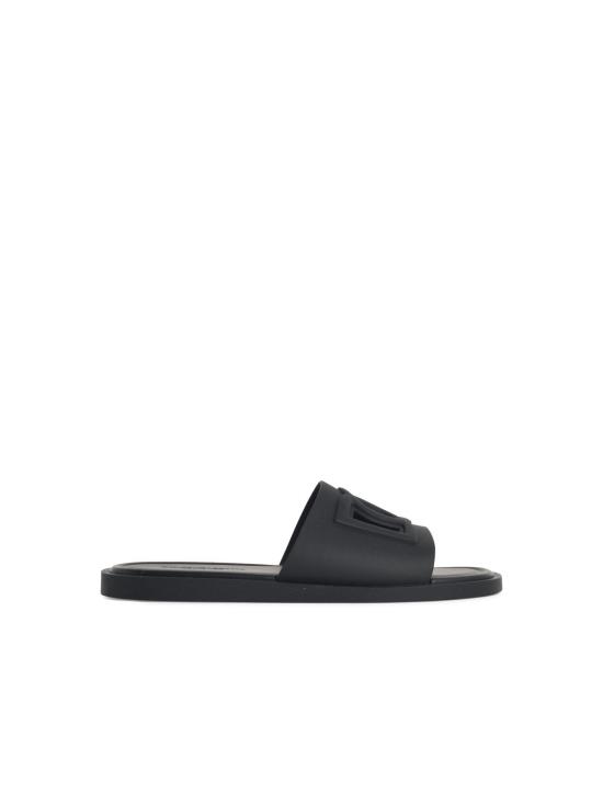 26FW 돌체앤가바나 러버 비치웨어 슬리퍼 CS2215 AN99480999 Black