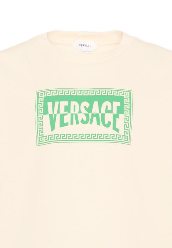 26FW [키즈] 베르사체 티셔츠 1024946 1A16958 2YF20 IVORY - VERSACE