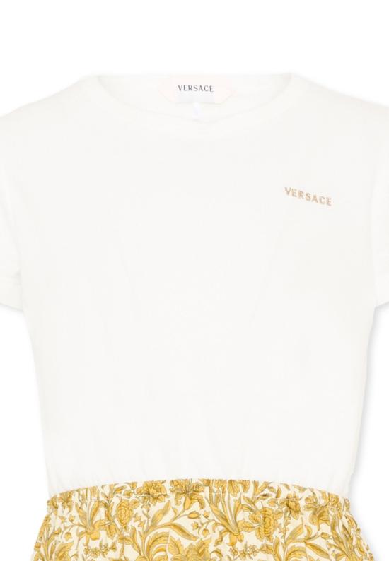 26FW [키즈] 베르사체 원피스 1024602 1A18167 6WO90 WHITE - VERSACE