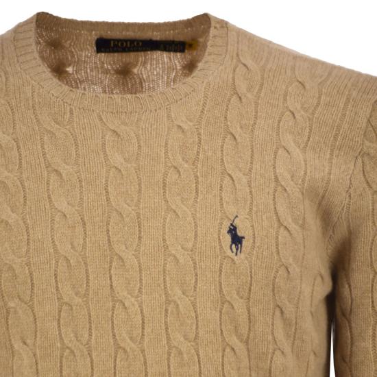 26SS 폴로 랄프로렌 케이블 니트 스웨터 710876762 CAMEL - POLO RALPH LAUREN