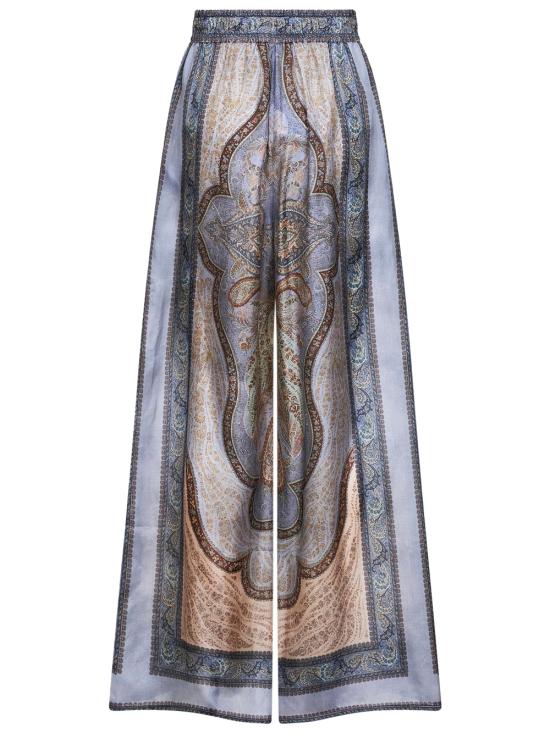 26SS 짐머만 팔라초 팬츠 5580PRS262 TPBL TAPESTRY BLUE MULTI - ZIMMERMANN