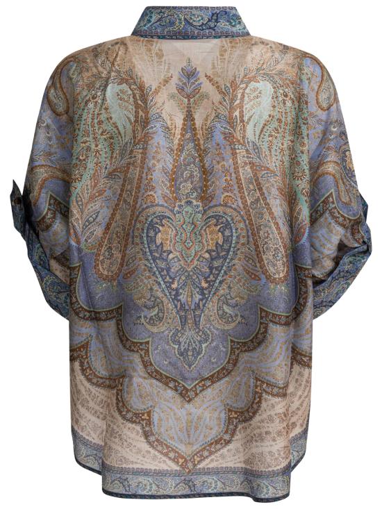 26SS 짐머만 블라우스 8624TRS262 TPBL TAPESTRY BLUE MULTI - ZIMMERMANN