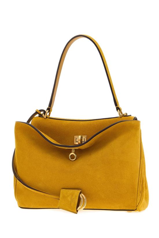 26SS 발렌시아가 로데오 스웨이드 스몰 토트백 7897792ACKO 7016 CURRY - BALENCIAGA