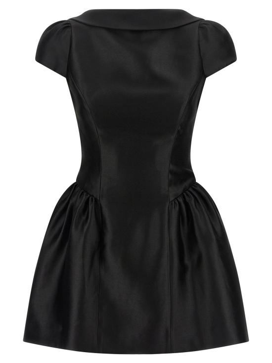 26FW 셀프 포트레이트 미디 원피스 PF26097SBBLACK