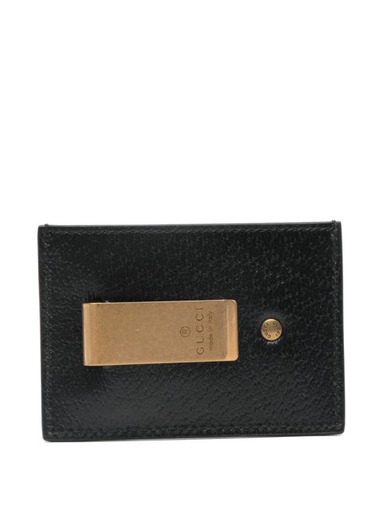 26FW 구찌 GG 마몽 레더 머니 클립 436022 DJ20T1000 Black - GUCCI