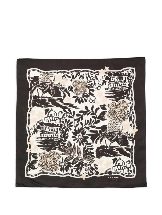 26SS 에르마노 피렌제 머플러/스카프 D48ER002EC9 MFB61 Black
