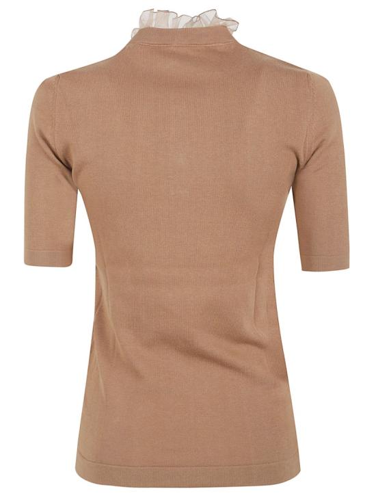 26SS 파비아나 필리피 폴로 티셔츠 MAD276F520M2281268 Brown - FABIANA FILIPPI