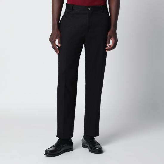 26SS 비아지오 산타니엘로 스트레이트 팬츠 2828CO Black