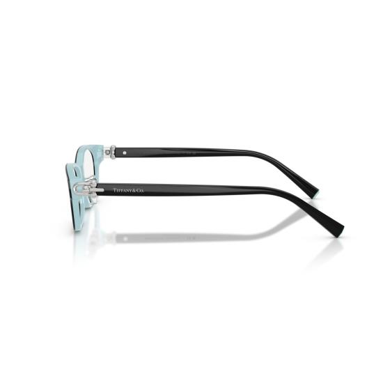 26SS 티파니앤코 안경 밝은 파란색 디테일이 있는 직사각형 안경 - TIFFANY & CO