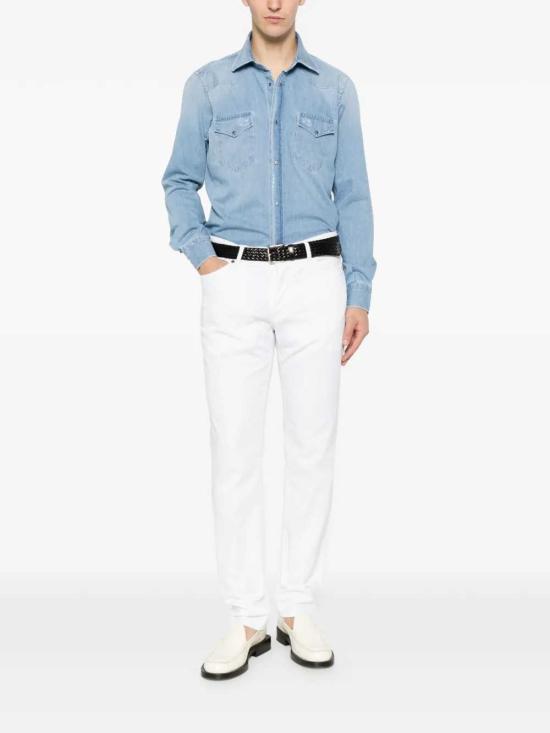 26SS 사르토리오 스트레이트 팬츠 SPJ001SJ749406 BIANCO - SARTORIO