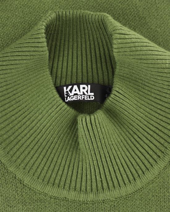  칼라거펠트 터틀넥 236W2001 377 pesto VERDE - KARL LAGERFELD
