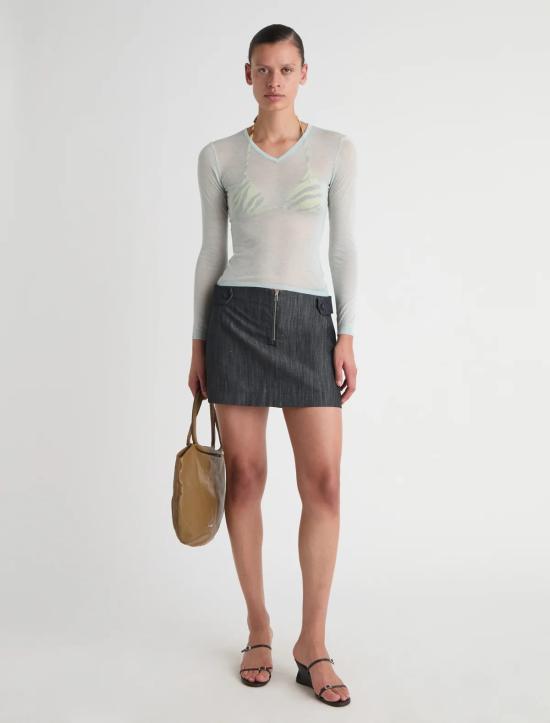 26SS 팔로마울 숏 스커트 WK1805 209 Grey - PALOMA WOOL
