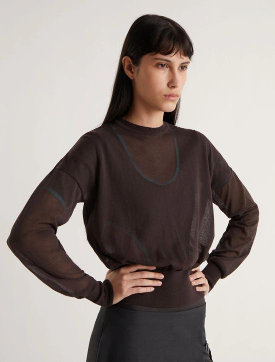 26SS 팔로마울 스웨터 WJFA09 323 Brown - PALOMA WOOL