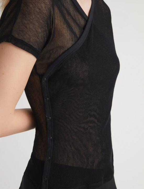 26SS 팔로마울 반팔 티셔츠 WD6203 999 Black - PALOMA WOOL