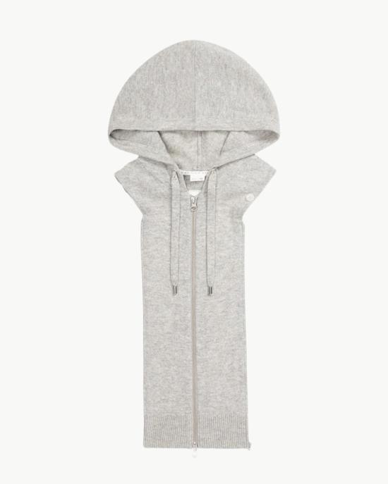  베로니카비어드 후드 티셔츠 베로니카 비어드 캐시미어 후드티 디키 그레이