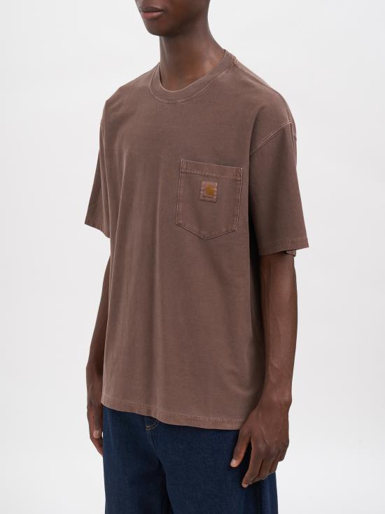 26FW 칼하트 WIP 반팔 티셔츠 RI03686347GD Brown - CARHARTT WIP