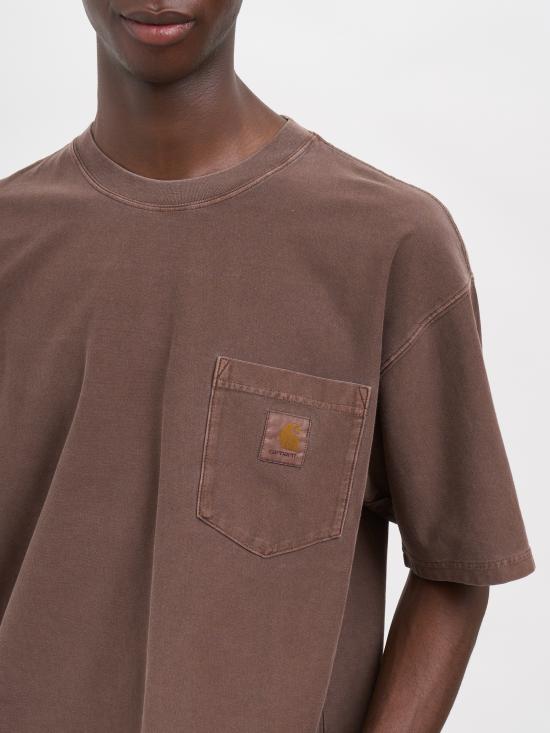 26FW 칼하트 WIP 반팔 티셔츠 RI03686347GD Brown - CARHARTT WIP