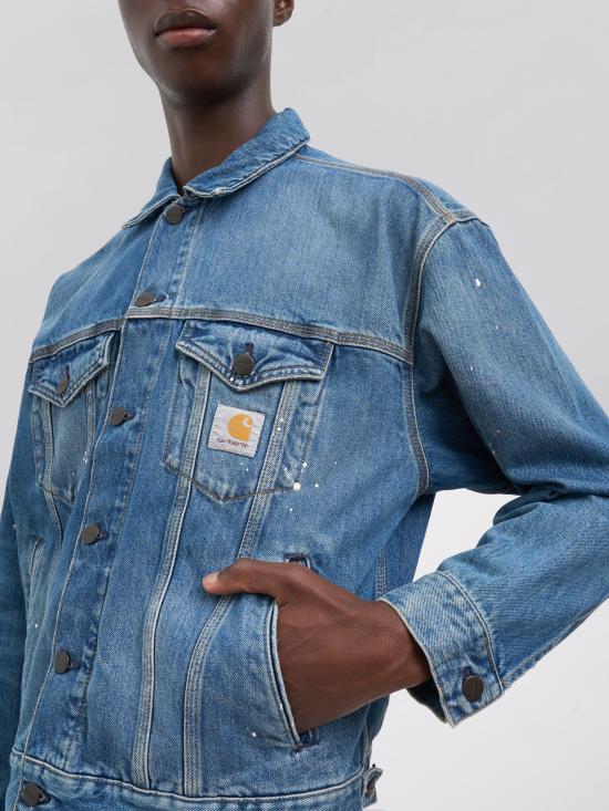 26FW 칼하트 WIP 데님 자켓 RI03335201EJ Blue - CARHARTT WIP