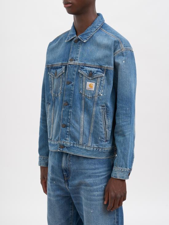 26FW 칼하트 WIP 데님 자켓 RI03335201EJ Blue - CARHARTT WIP
