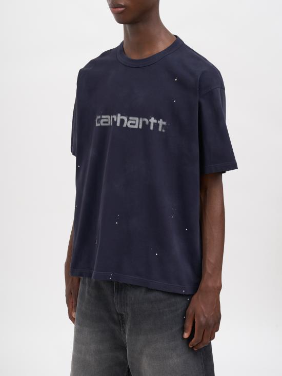 26FW 칼하트 WIP 반팔 티셔츠 RI0368531CEJ Blue - CARHARTT WIP