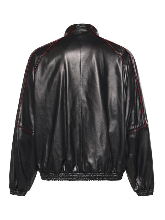 26SS 발렌시아가 가죽 자켓 869734 TUS026165 BLACK bordeaux - BALENCIAGA