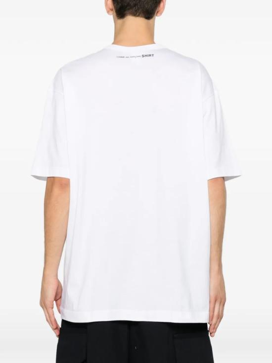 26SS 꼼데가르송 반팔 티셔츠 FQ T040 S26 WHITE - COMME DES GARCONS