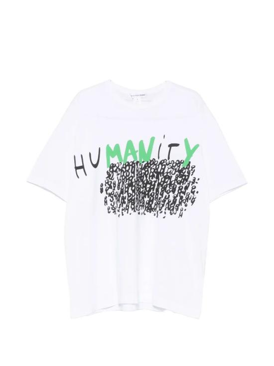 26SS 꼼데가르송 반팔 티셔츠 FQ T040 S26 WHITE